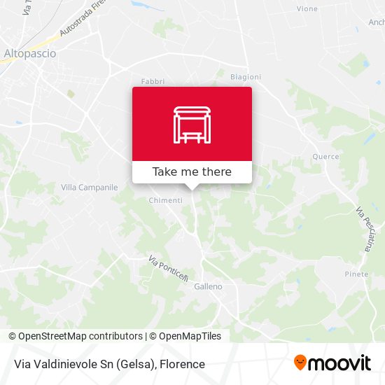 Via Valdinievole Sn (Gelsa) map