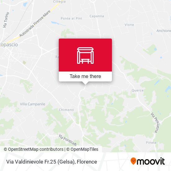 Via Valdinievole Fr.25 (Gelsa) map