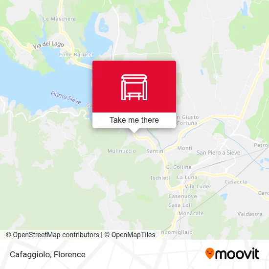 Cafaggiolo map