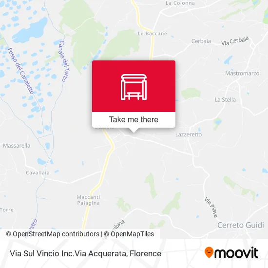 Via Sul Vincio Inc.Via  Acquerata map