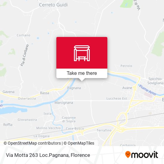 Via Motta 263 Loc.Pagnana map