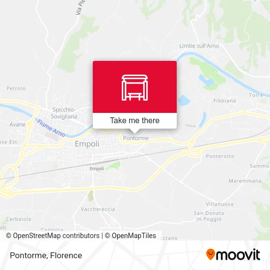 Pontorme map