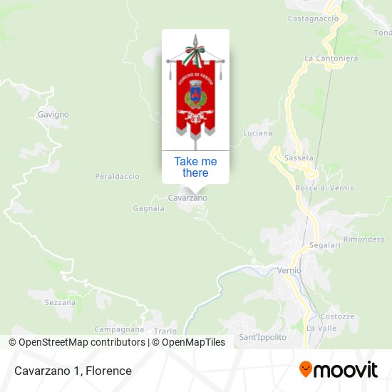 Cavarzano 1 map