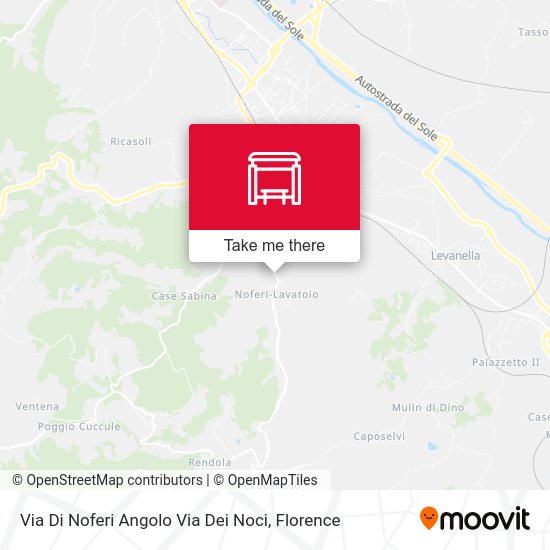 Via Di Noferi Angolo Via Dei Noci map