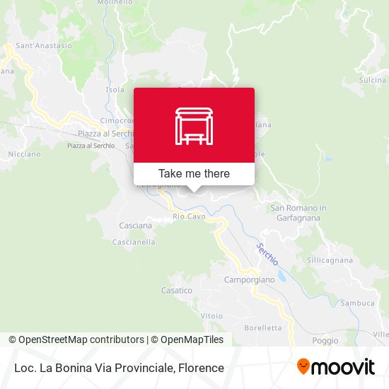 Loc. La Bonina Via Provinciale map