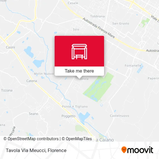 Tavola Via Meucci map
