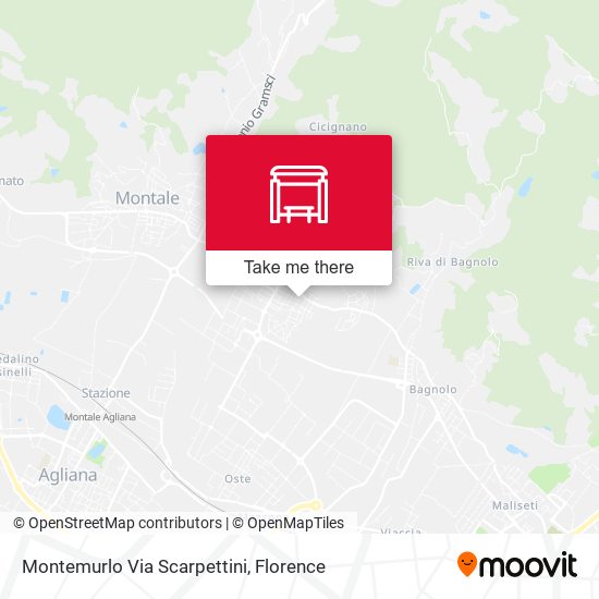 Montemurlo Via Scarpettini map