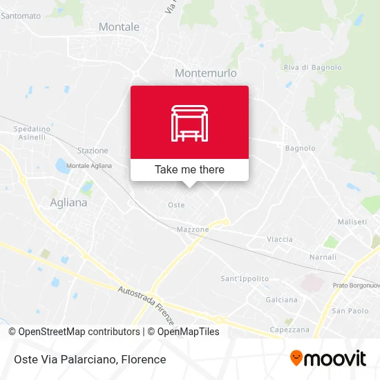 Oste Via Palarciano map