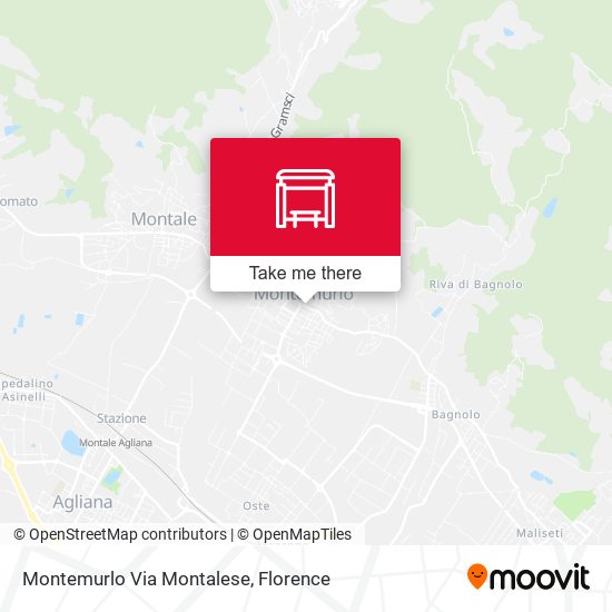 Montemurlo Via Montalese map