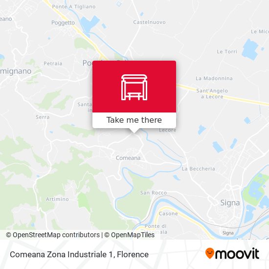 Comeana Zona Industriale 1 map