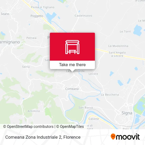 Comeana Zona Industriale 2 map