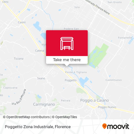 Poggetto Zona Industriale map