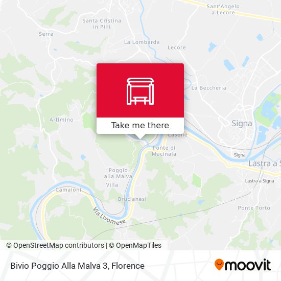 Bivio Poggio Alla Malva 3 map