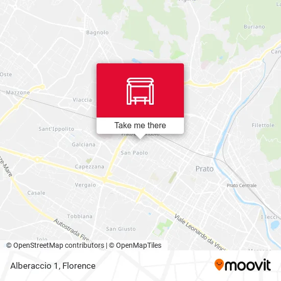 Alberaccio 1 map