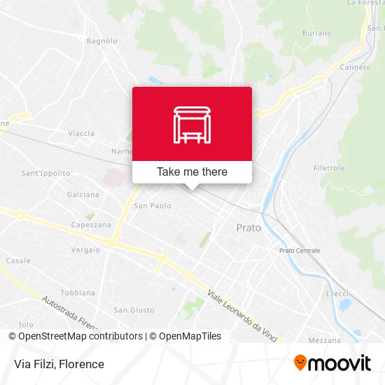 Via Filzi map