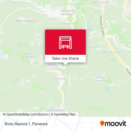 Bivio Rasora 1 map