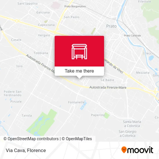 Via Cava map