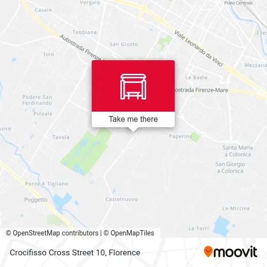 Crocifisso Cross Street 10 map