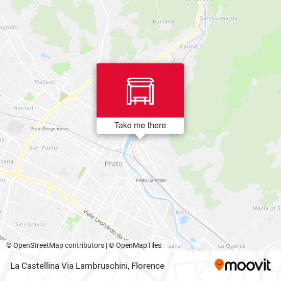 La Castellina Via Lambruschini map