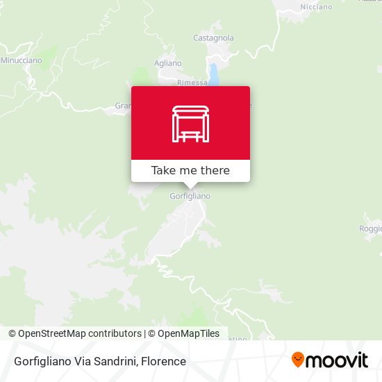 Gorfigliano Via Sandrini map