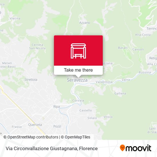 Via Circonvallazione Giustagnana map