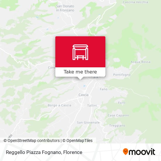 Reggello Piazza Fognano map