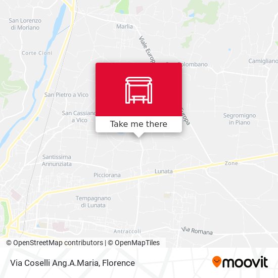 Via Coselli Ang.A.Maria map