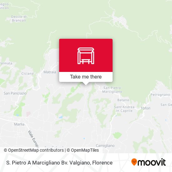 S. Pietro A Marcigliano Bv. Valgiano map