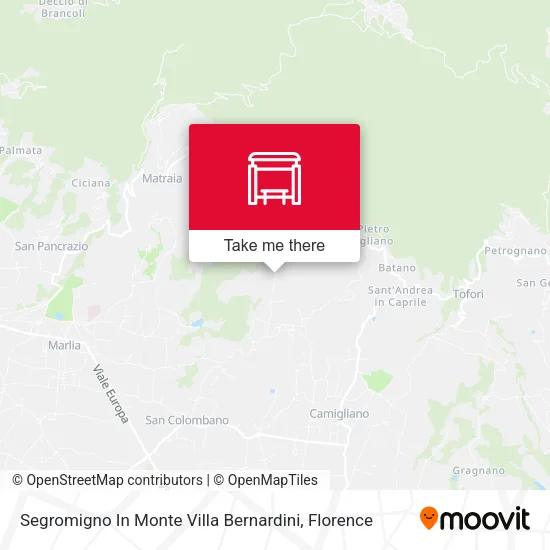 Segromigno In Monte Villa Bernardini map