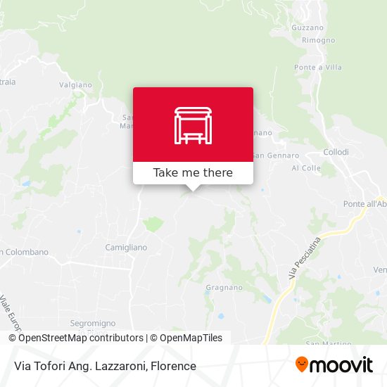Via Tofori Ang. Lazzaroni map