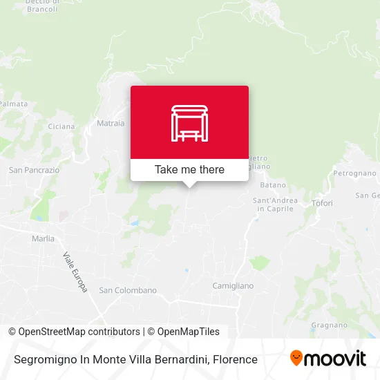 Segromigno In Monte Villa Bernardini map