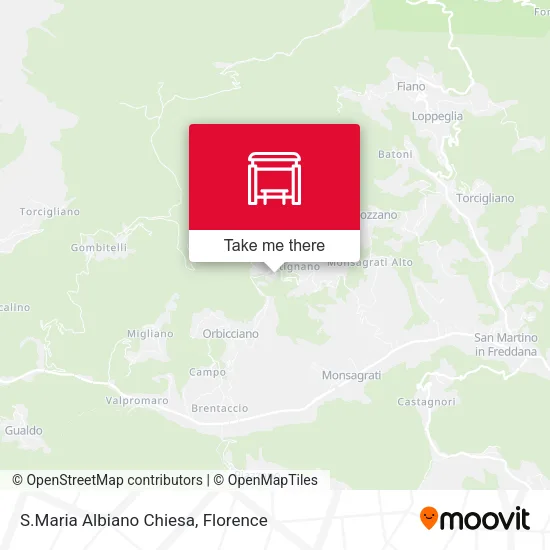 S.Maria Albiano Chiesa map