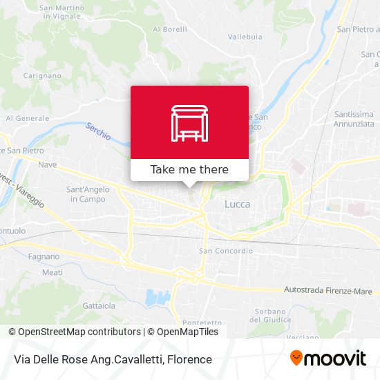 Via Delle Rose Ang.Cavalletti map