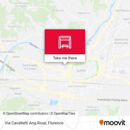 Via Cavalletti Ang.Rose map