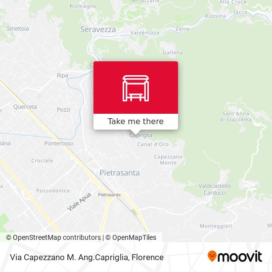Via Capezzano M. Ang.Capriglia map