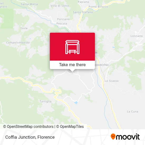 Coffia Junction map