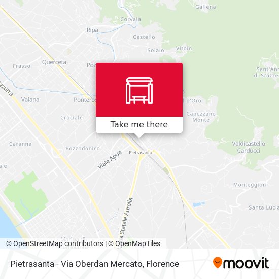 Pietrasanta - Via Oberdan Mercato map