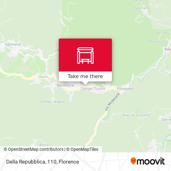 Della Repubblica, 110 map