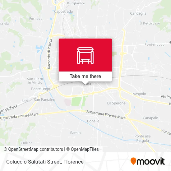 Coluccio Salutati Street map