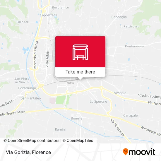 Via Gorizia map