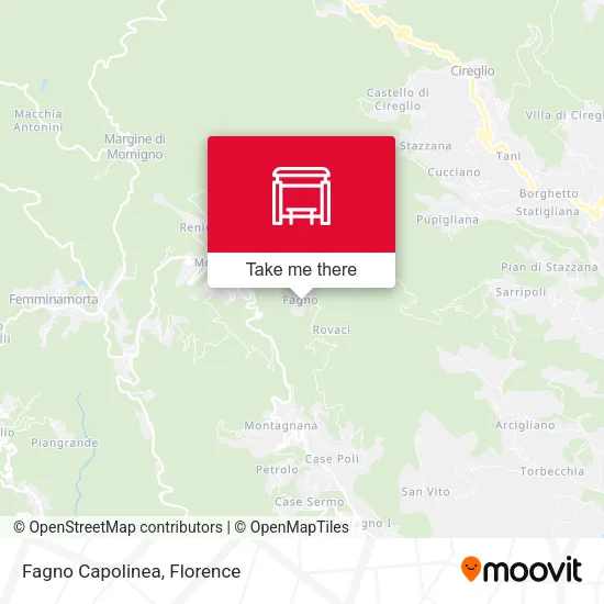 Fagno Capolinea map