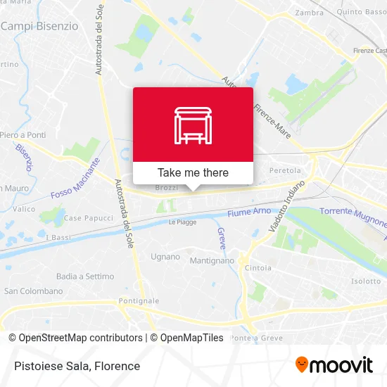 Pistoiese Sala map
