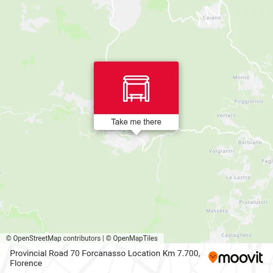 Provincial Road 70 Forcanasso Location Km 7.700 map