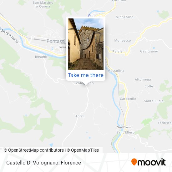 Castello Di Volognano map