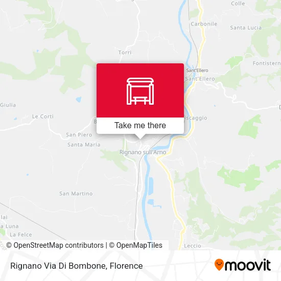 Rignano Via Di Bombone map