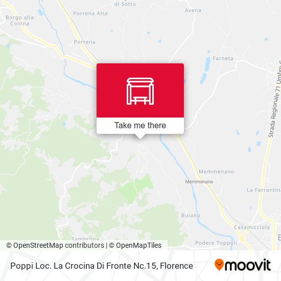 Poppi Loc. La Crocina Di Fronte Nc.15 map