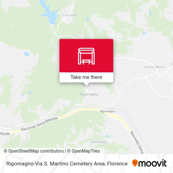 Rigomagno-Via S. Martino Cemetery Area map