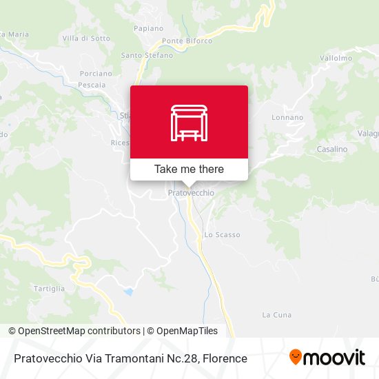 Pratovecchio Via Tramontani Nc.28 map