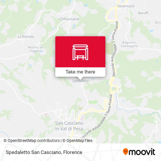Spedaletto San Casciano map