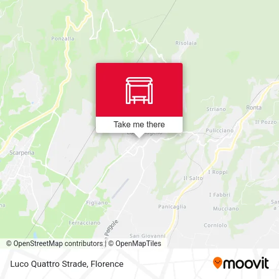 Luco Quattro Strade map
